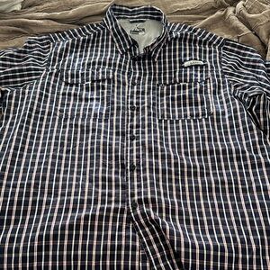 Classic Navy and White outdoor fishing shirt